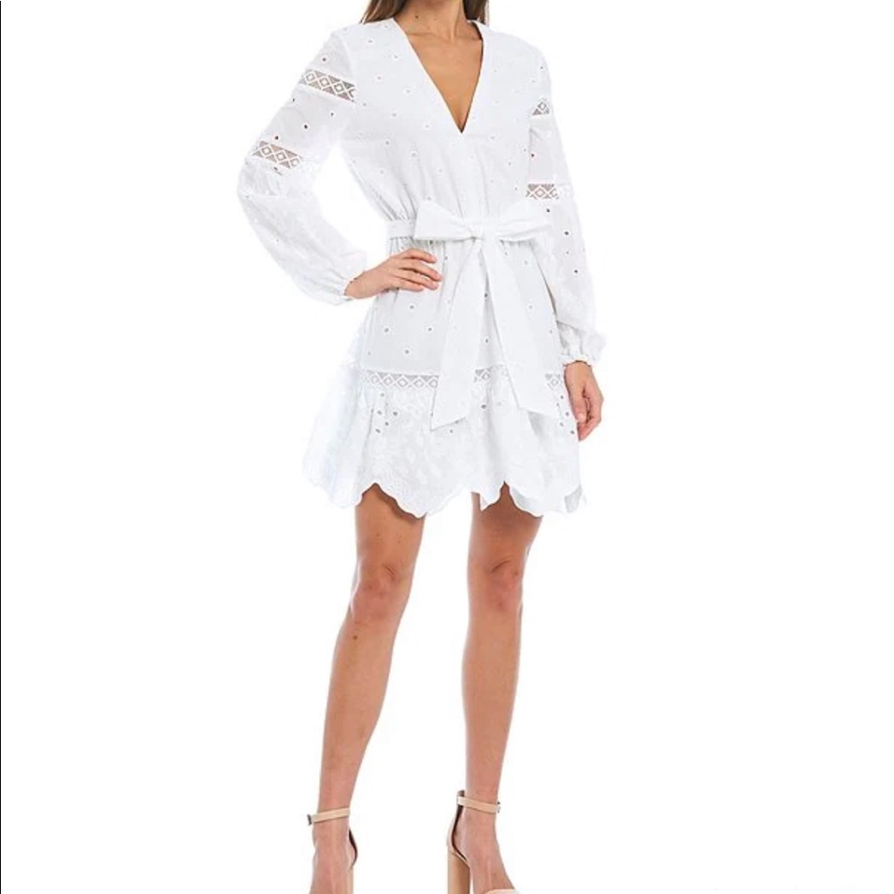 Gianni Bini Victoria Eyelet white dress